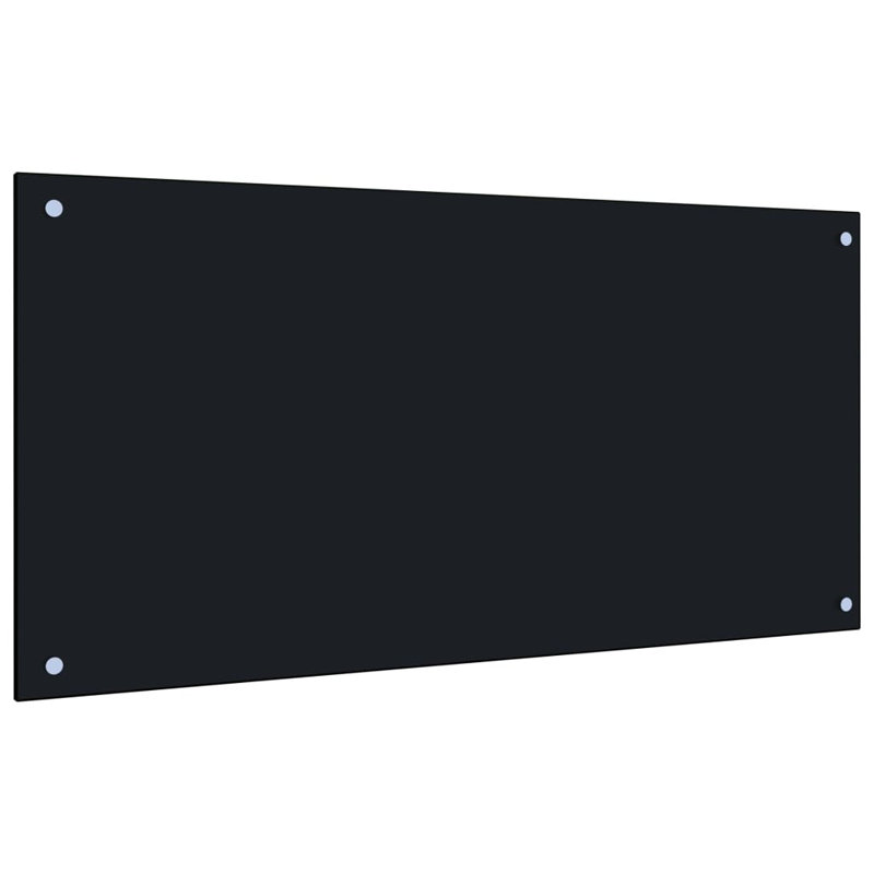 Hudak Glass Field Tile, 50cm x 100cm, Black