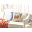 Cassano Animal Print Beige Square Cushion