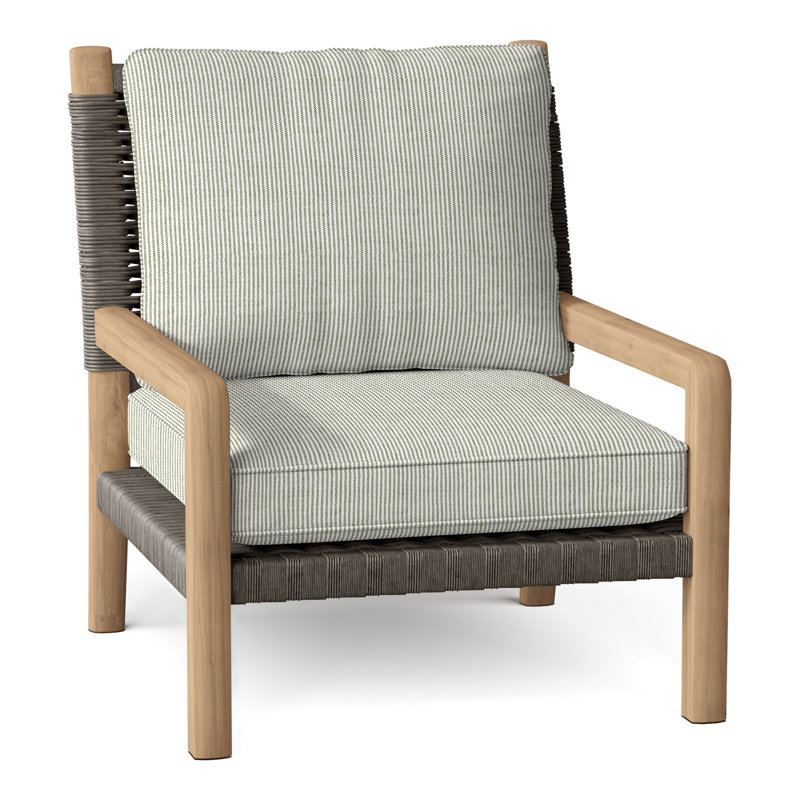 Hudson Outdoor Armchair, Perigold Replay Fern, Hudson Charcoal Lace