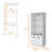 White Bar Cabinet With Efficient Glassware Rack - 3 Shelves, 5 Bottle , Made Of Quality Materials Stylish For Home Construction-423845296-423845297