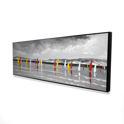 "Voile sur le lac" sur toile