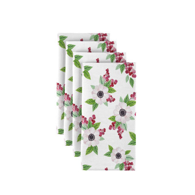Humble Brag Polyester Floral Square Napkin