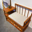 Banc de rangement pour chaussures en bois massif 5 paires