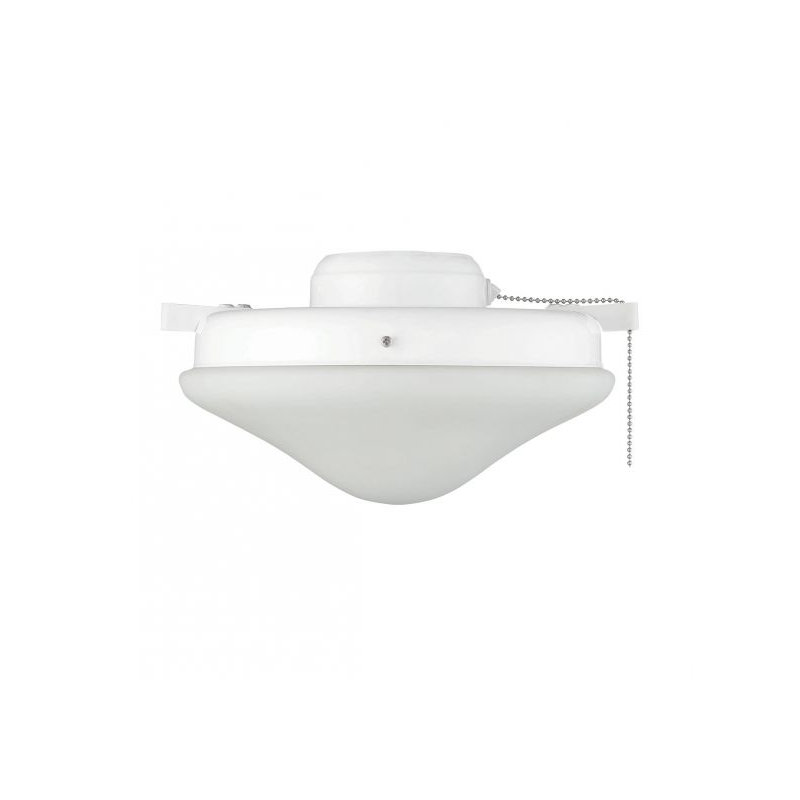 Ventilateur d'éclairage blanc 2 lumières Meridian, Blanc