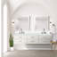 Meuble-lavabo double 80 po X P 22 po D, plateau en marbre de culture et ensemble de robinet-1320363762-1320363764-1320363765
