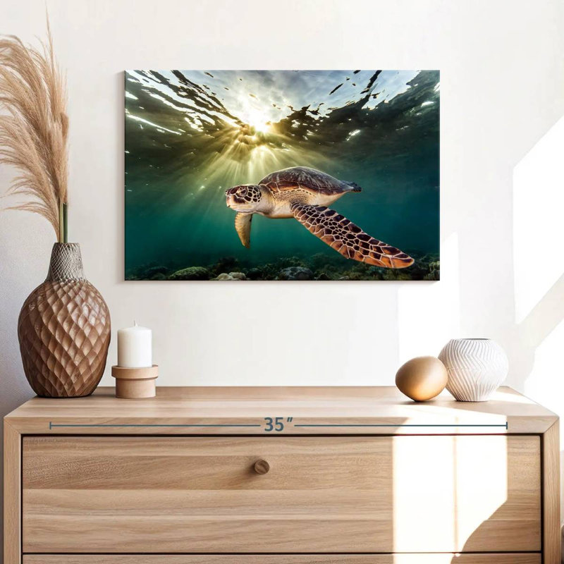Brampt Philippine Green Turtle, 16" H x 24" W