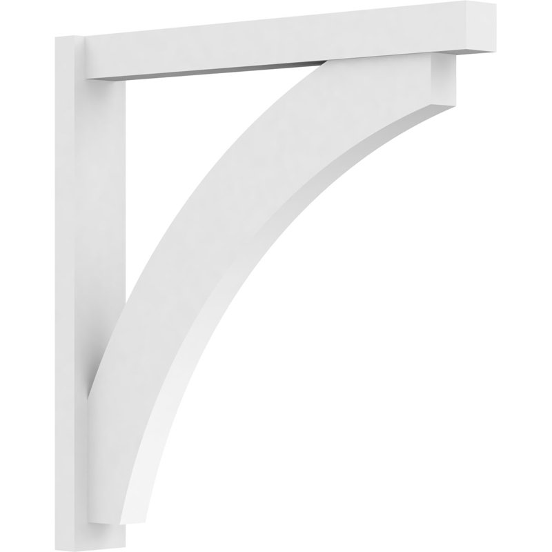 Persienne en PVC de qualité architecturale avec extrémités en bloc Thorton, H 36 po x P 36 po, L 5 po