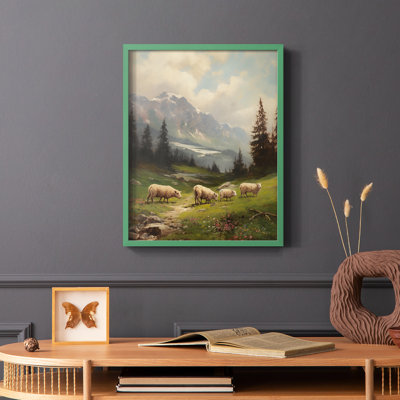 ANIMALS Series CECV - reproduction encadrée de qualité supérieure - prête à être accrochée - aucun clou requis