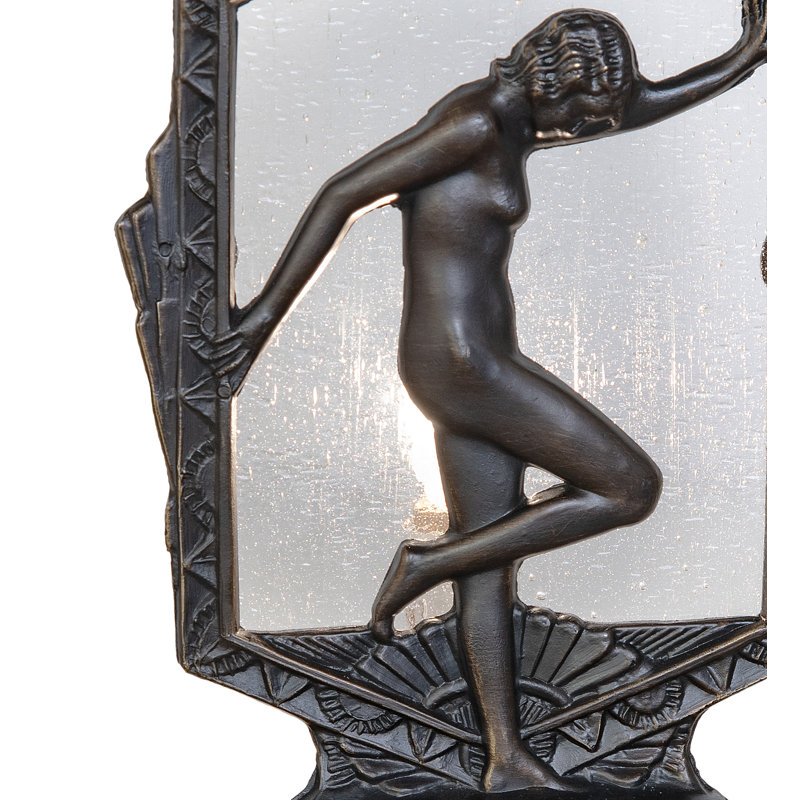 Lampe d'appoint 9 "High Deco Posing Lady, Gris