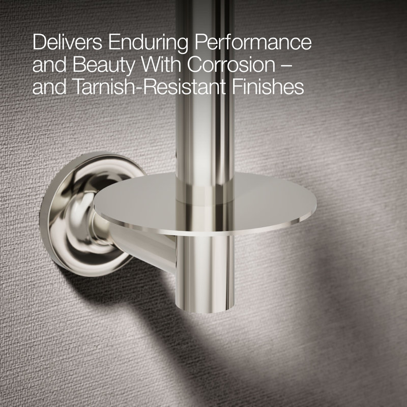 Purist® Vertical Toilet Paper Holder, Wall-Mount Bathroom Toilet Paper Holder, Vibrant Polished Nickel