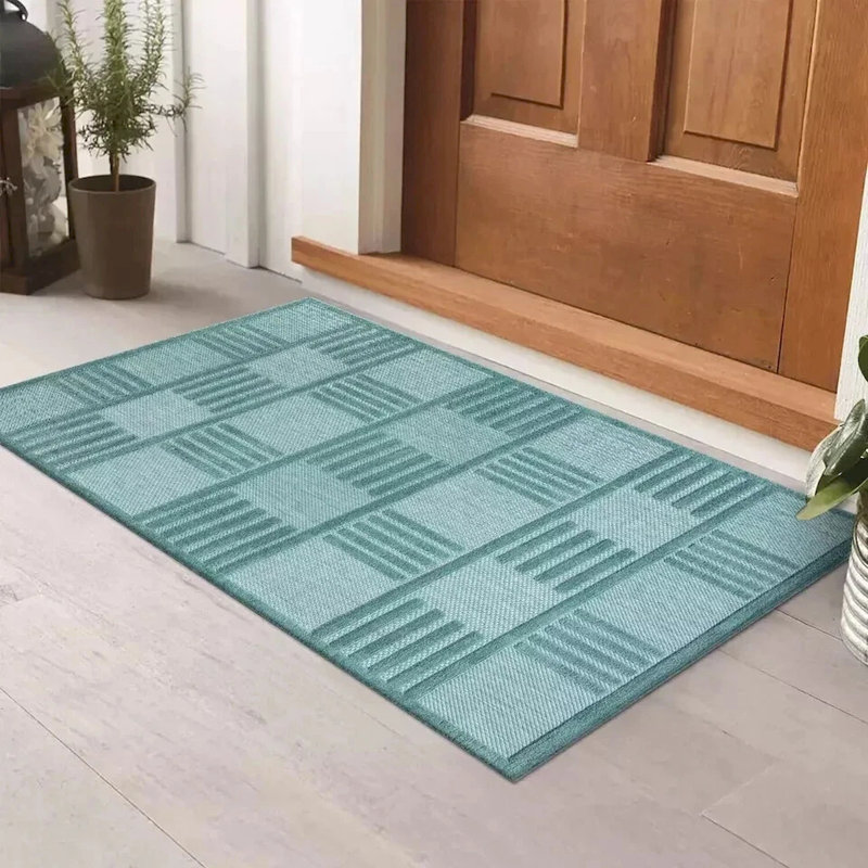 Modern Non-Slip Area Rugs – Emerald – Living Room, Hallway Runner, Kitchen & Door Mat – Multiple Sizes, Rectangle 60 x 110cm