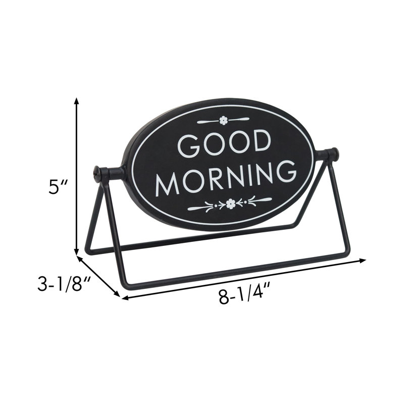 Décoration de table rotative Eiffe Good Morning / Good Night