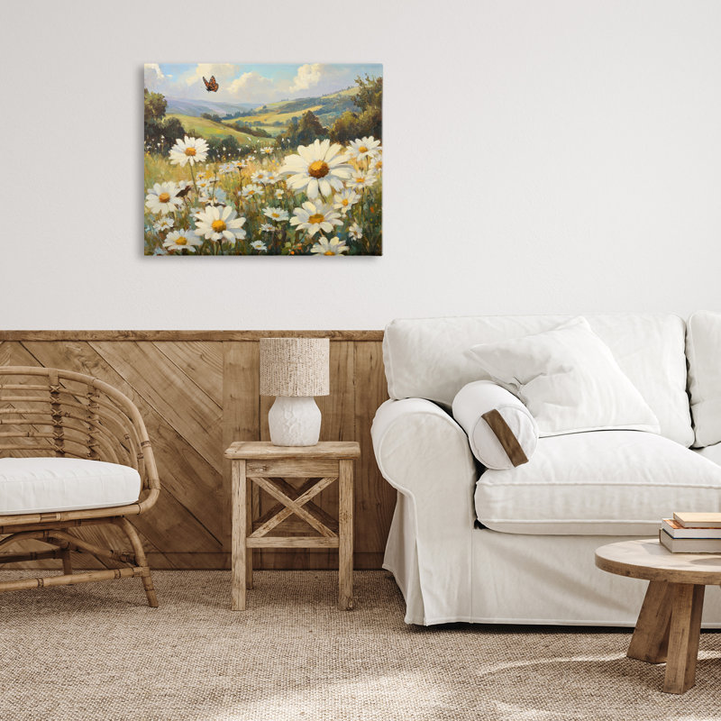 Été papillon sur toile, conception par Petal Prints Design, H 16 po x l 20 po