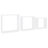 Dawnview 3 Piece Square Floating Shelf-166543445