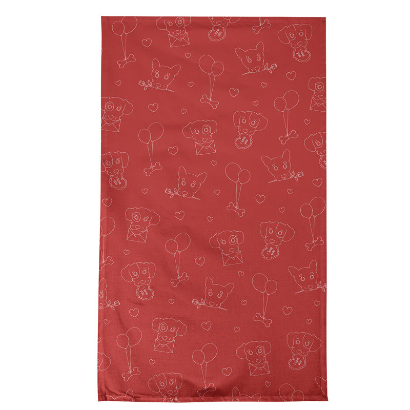 Serviette de thé pour chiens fêtes, Polyester sergé