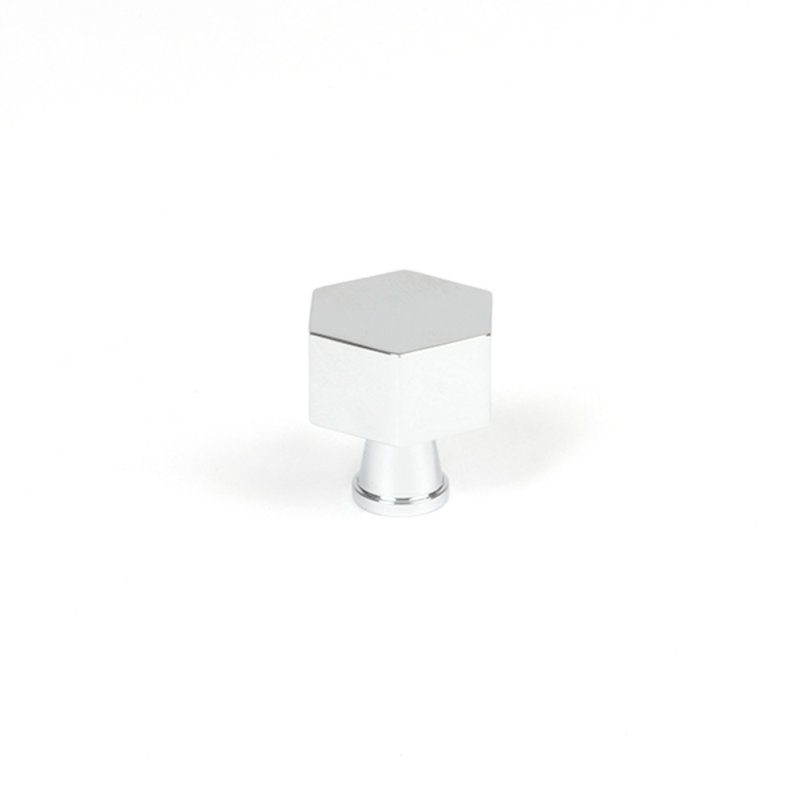 Geometric Knob, 2.5 cm, Polished Chrome