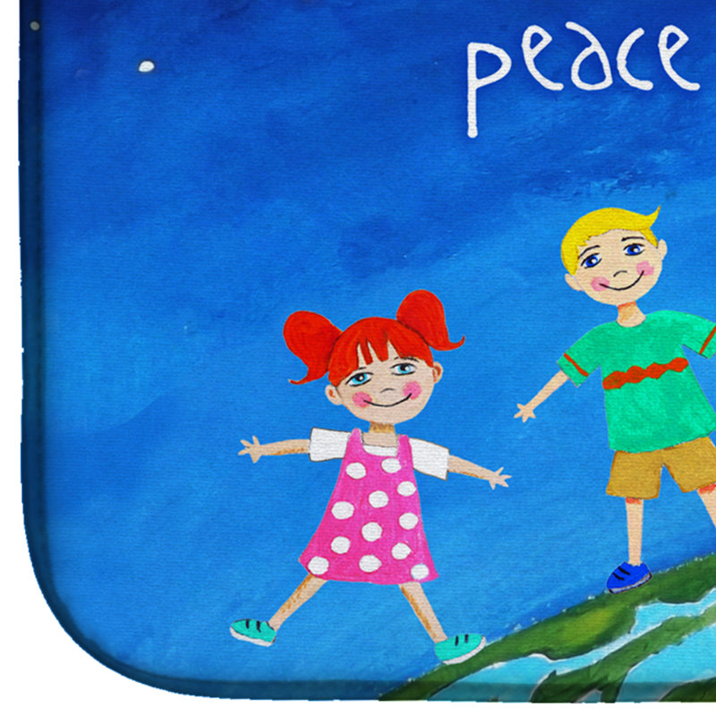 Peace On Earth Dish Drying Mat