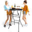 Table de banquet pliante ronde en plastique 31,5 po, portable pour les fêtes et les événements en plein air-124624755-136995777