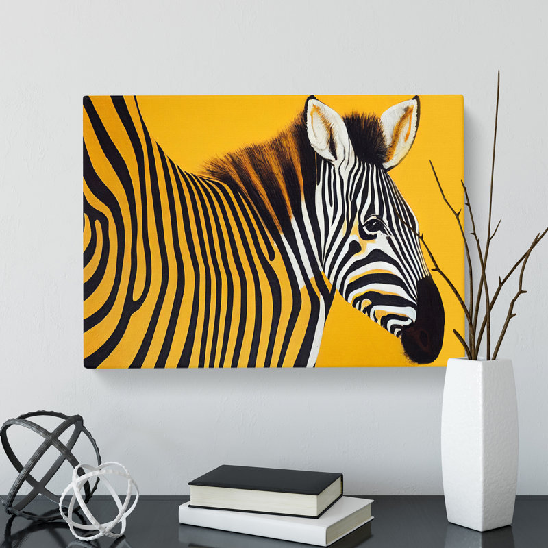 Zebra Art Vol.2 - Wrapped Canvas Print, 35cm H x 50cm W