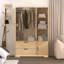 Garde-robe 4 portes avec miroir-514703975