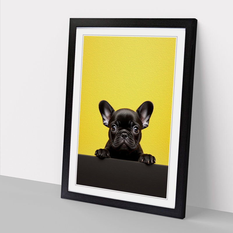 Single Picture Frame Print on Wood, Black Framed, 64cm H x 46cm W