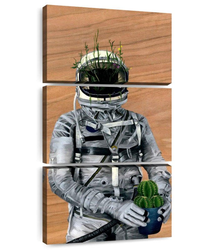Spaceman Cacti, 32" H x 15" W