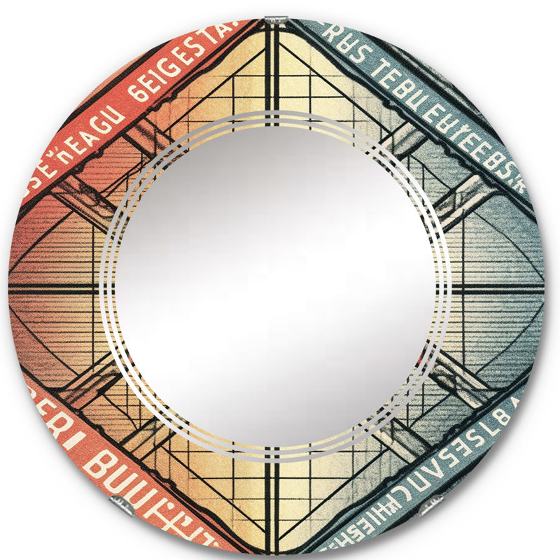 Auralie - Miroir mural moderne rond, 24 po x 24 po