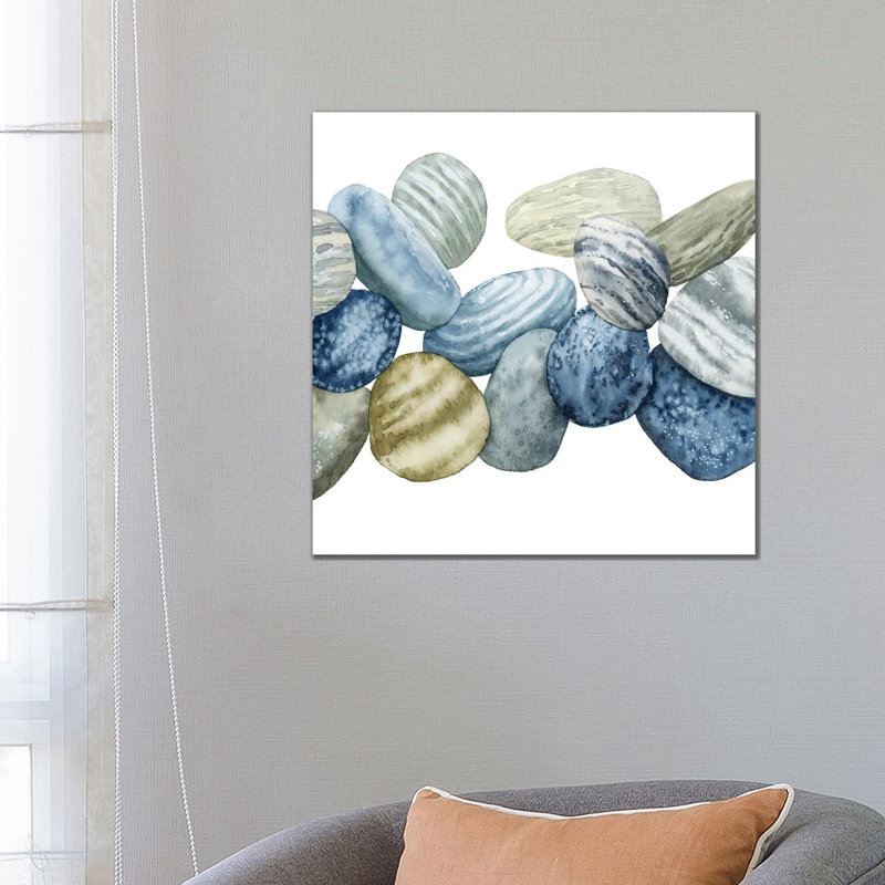 Found Pebbles II by Grace Popp - Wrapped Canvas Painting, 66.04 cm H x 66.04 cm W x 1.91 cm D