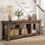 Console en bois massif de 62,99 pouces, canapé de ferme avec rangement pour le hall d'entrée et le salon-126594159