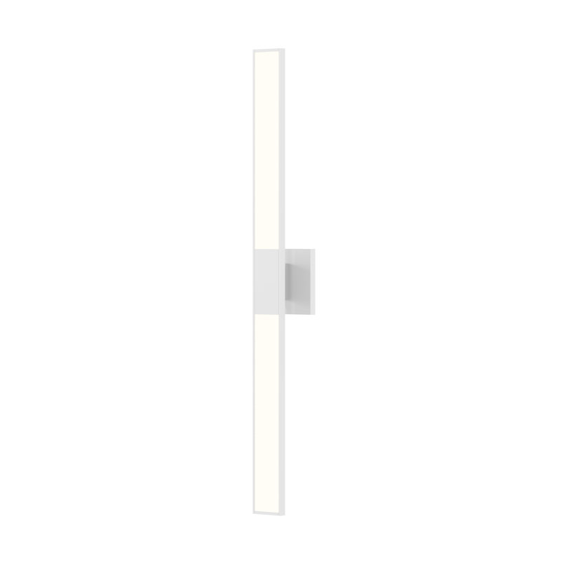 Planes Wall Sconce, Satin White, 32"H x 4.5"W