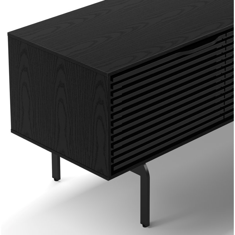 Meuble télé pour téléviseur de 85 po ou moins Align, Frêne ébène, H 23 po x L 81 po x l 18 po