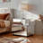  Yolanta Mirrored Asymmetric Nightstand Fully Assembled Beside Table 2-Drawer