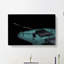 Teal Blue Electric Guitar - Wrapped Canvas-55358726