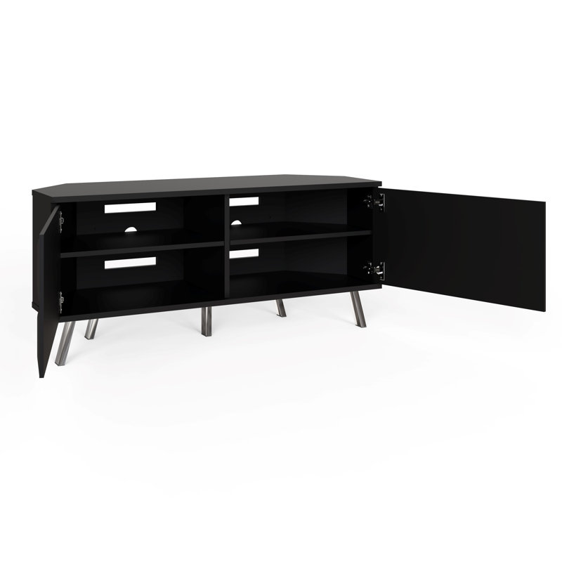 ELEVATE Corner TV Cabinet, Black