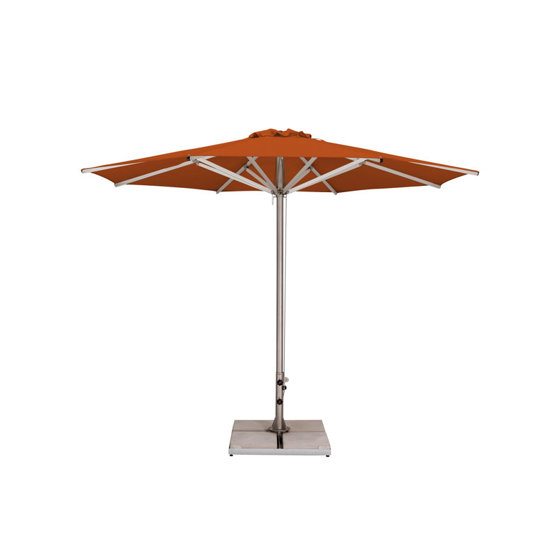 Storm 11.5' Round Umbrella, Paver Frame, Natural