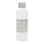Vase décoratif en céramique blanche fait à la main avec accents rayés gris-1168044571