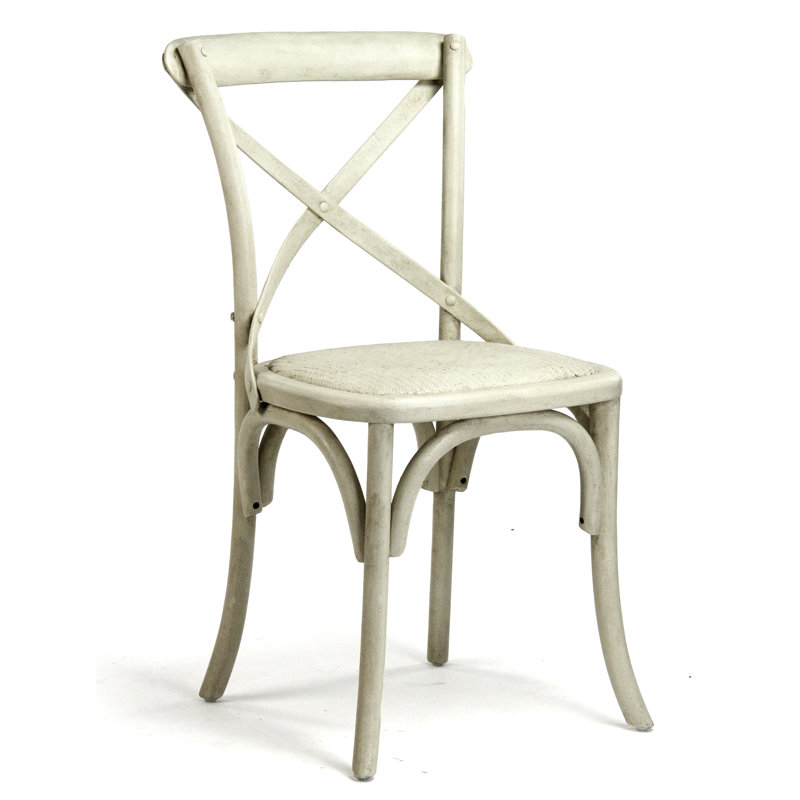 Parisienne Cafe 19'' H Side Chair, Off White