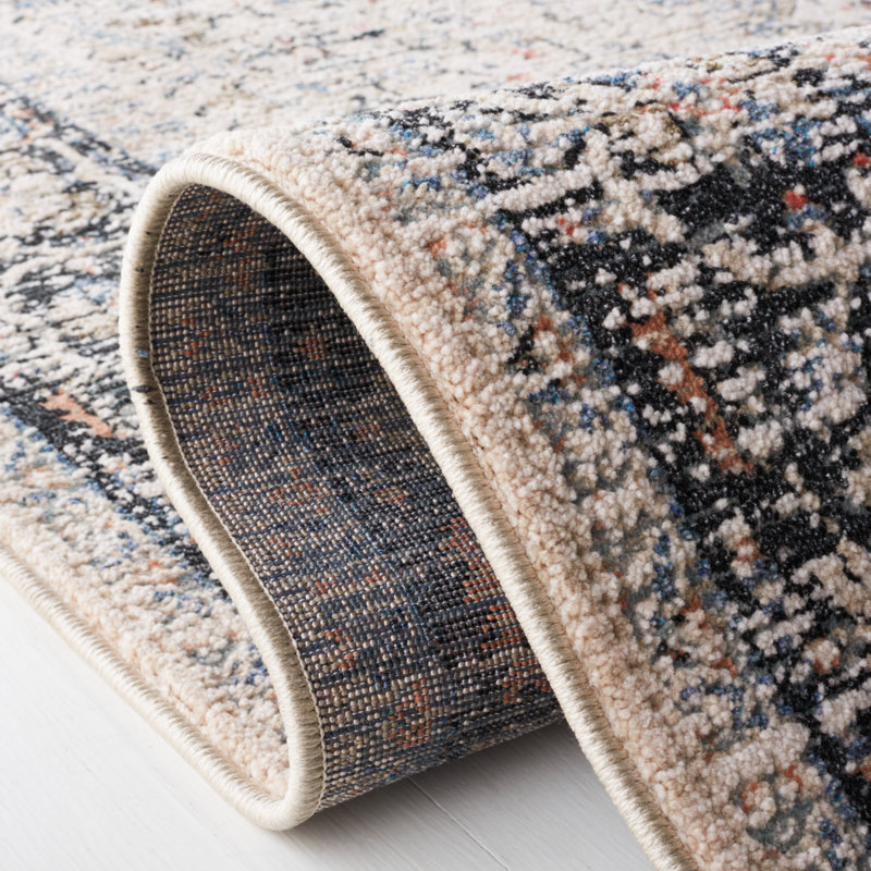 Ivory Elegance 8' x 10' Hand-Knotted Wool Blend Area Rug