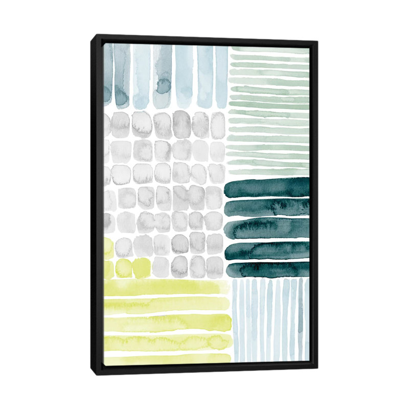 Abstrait aérien II par Grace Popp - Toile tendue avec châssis sur toile tendue, H 26 po x l 18 po x P 1,5 po, Pas de tapis