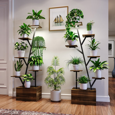 Plant Stand 2 Tier Set of 2