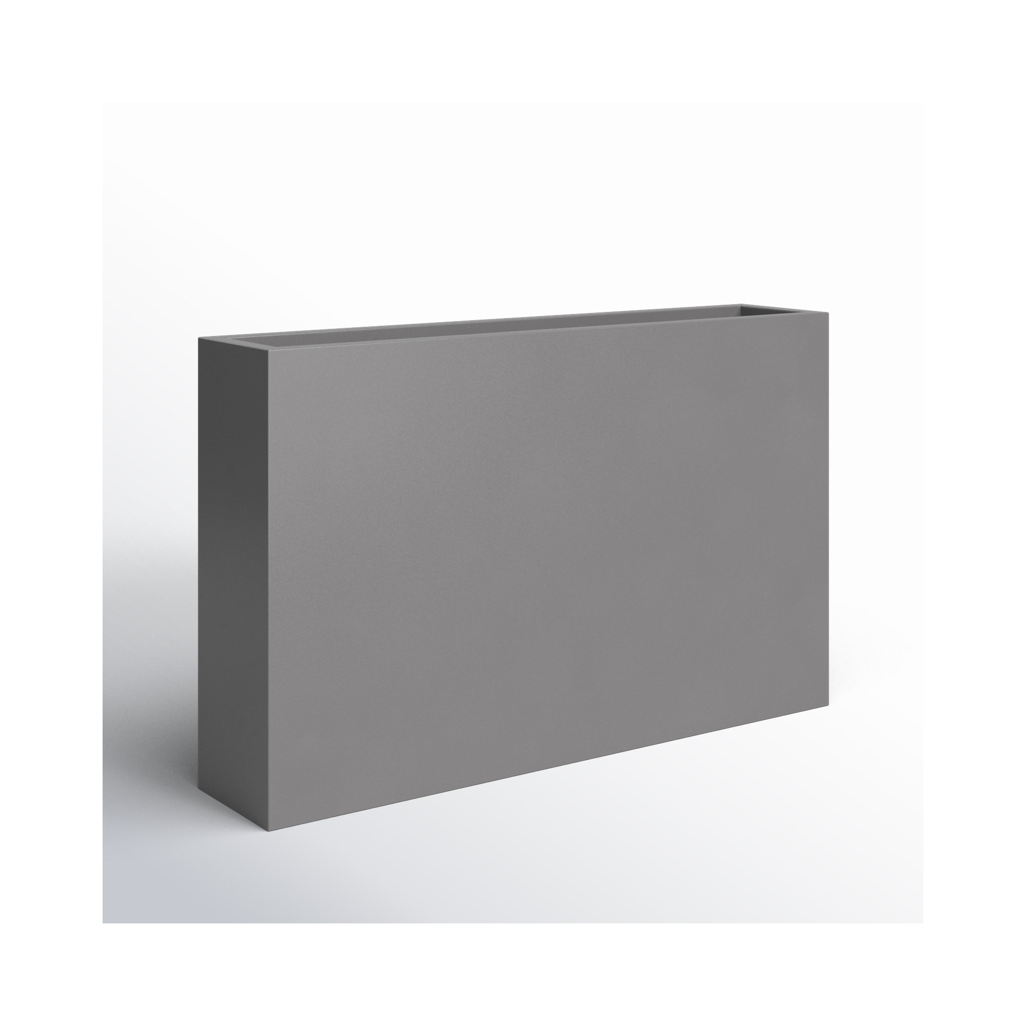 Connoisseur Handmade Planter Box, Grey, 30" H x 48" W x 12" D