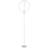 Eclipse 79 in. Industrial 2-Light 3-Way Dimming LED Floor Lamp with 2 Height Adjustable Heads