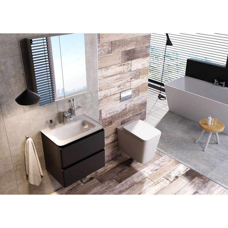 Muse 1680mm x 800mm Soaking Acrylic Bathtub