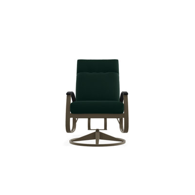 Chaise de patio pivotante avec coussins Askar