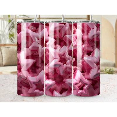 Choose Handmade Tumblers 591 mL Vacuum Insulated Stainless Steel (18/8) Travel Tumbler with Straw