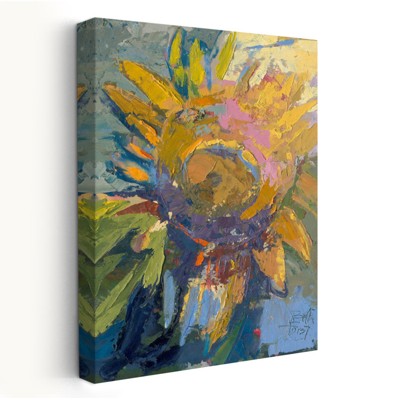 Sunface - floral, nature morte, tournesols, art, H 24 po x l 16 po