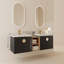 60"Soft Close Doors Bathroom Vanity With Sink, And A Small Storage Shelves