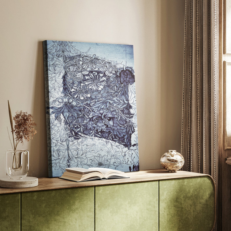 Imprimé abstrait rétro CLX - galerie Cavas, H 18 po x l 12 po