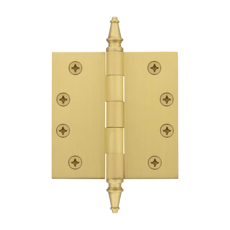 4'' x 4'' Brass Butt Bearing Hinge