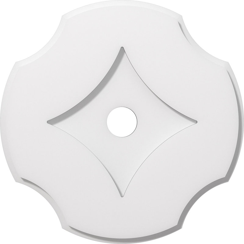 Médaillon de plafond contemporain en PVC de qualité architecturale 32 po x P 3 po x P 11 po x P 1 po